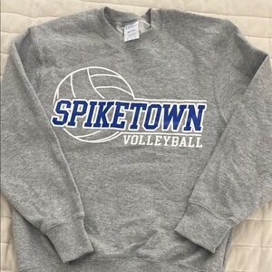 Gray Spiketown Volleyball Sweatshirt